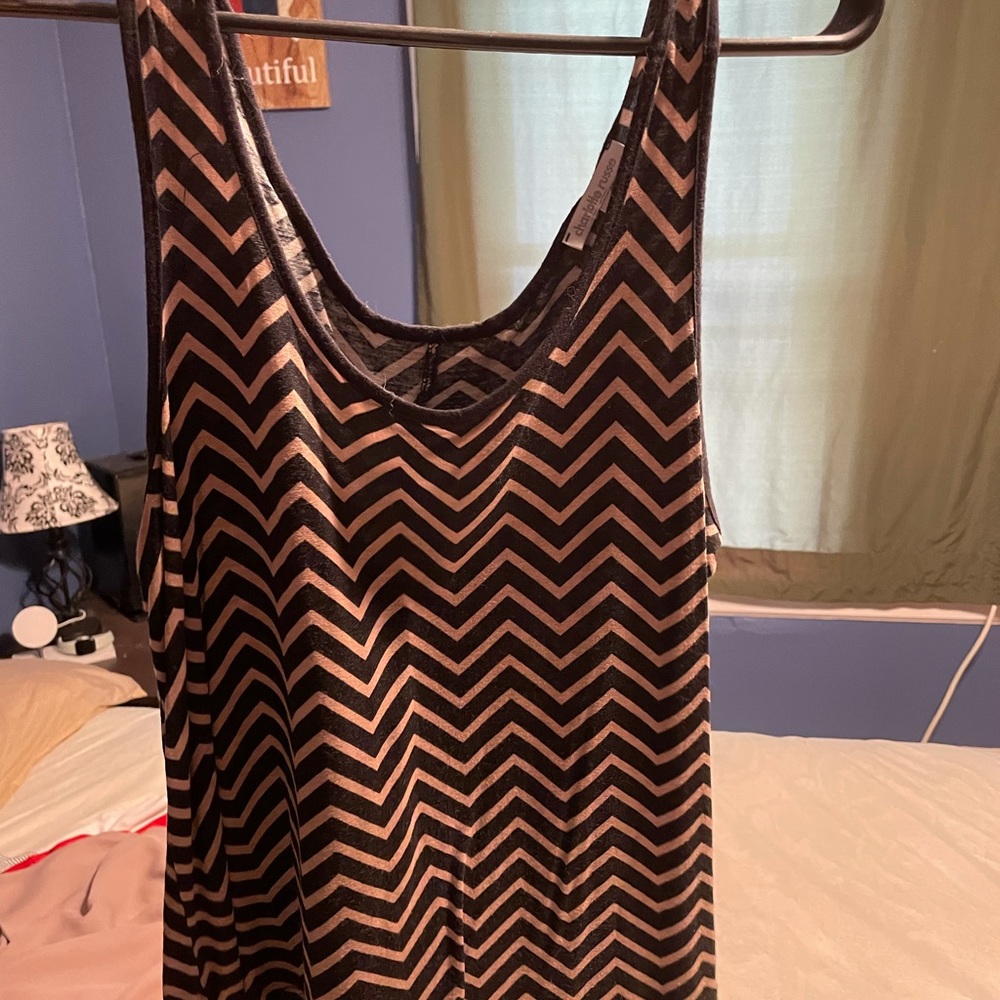 Brown & black chevron too